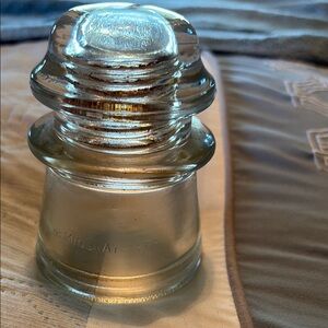 Vintage Glass Insulator Decor Piece